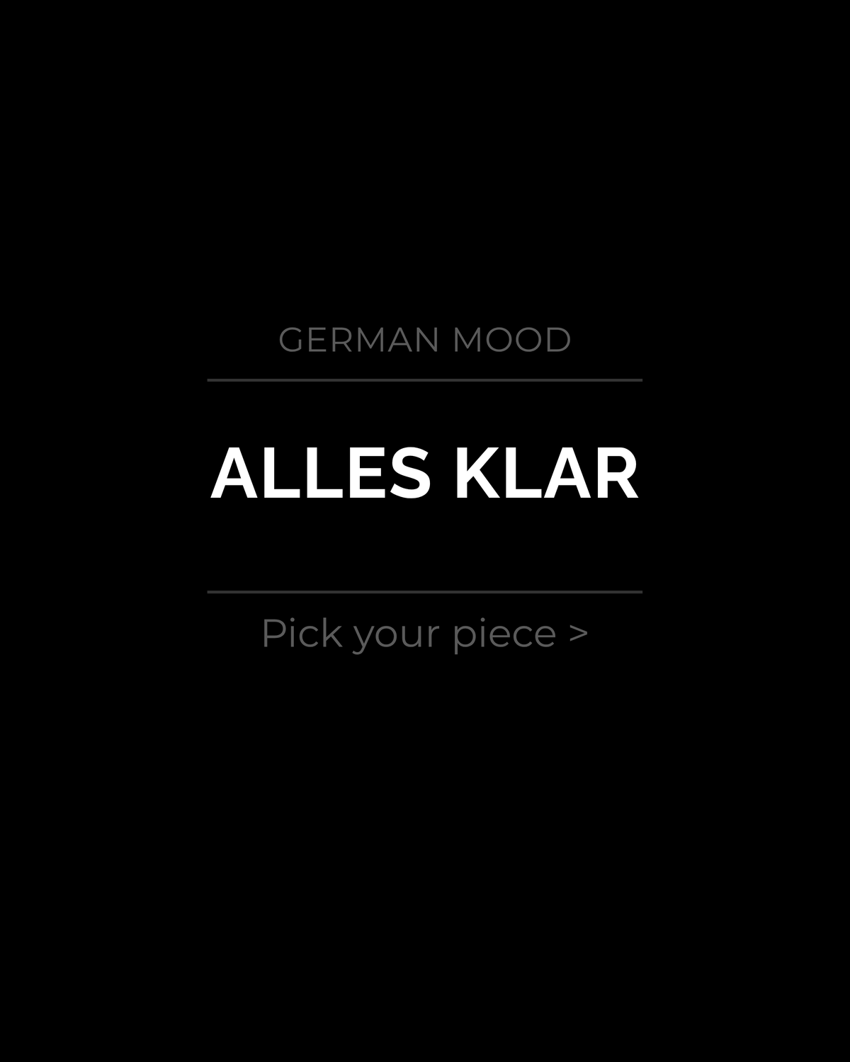 Alles klar — Hat mood tile
