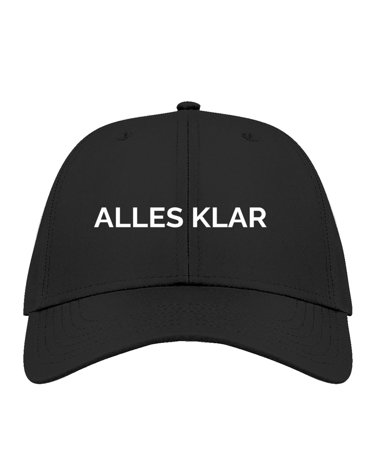 Alles klar — Low profile cap mockup