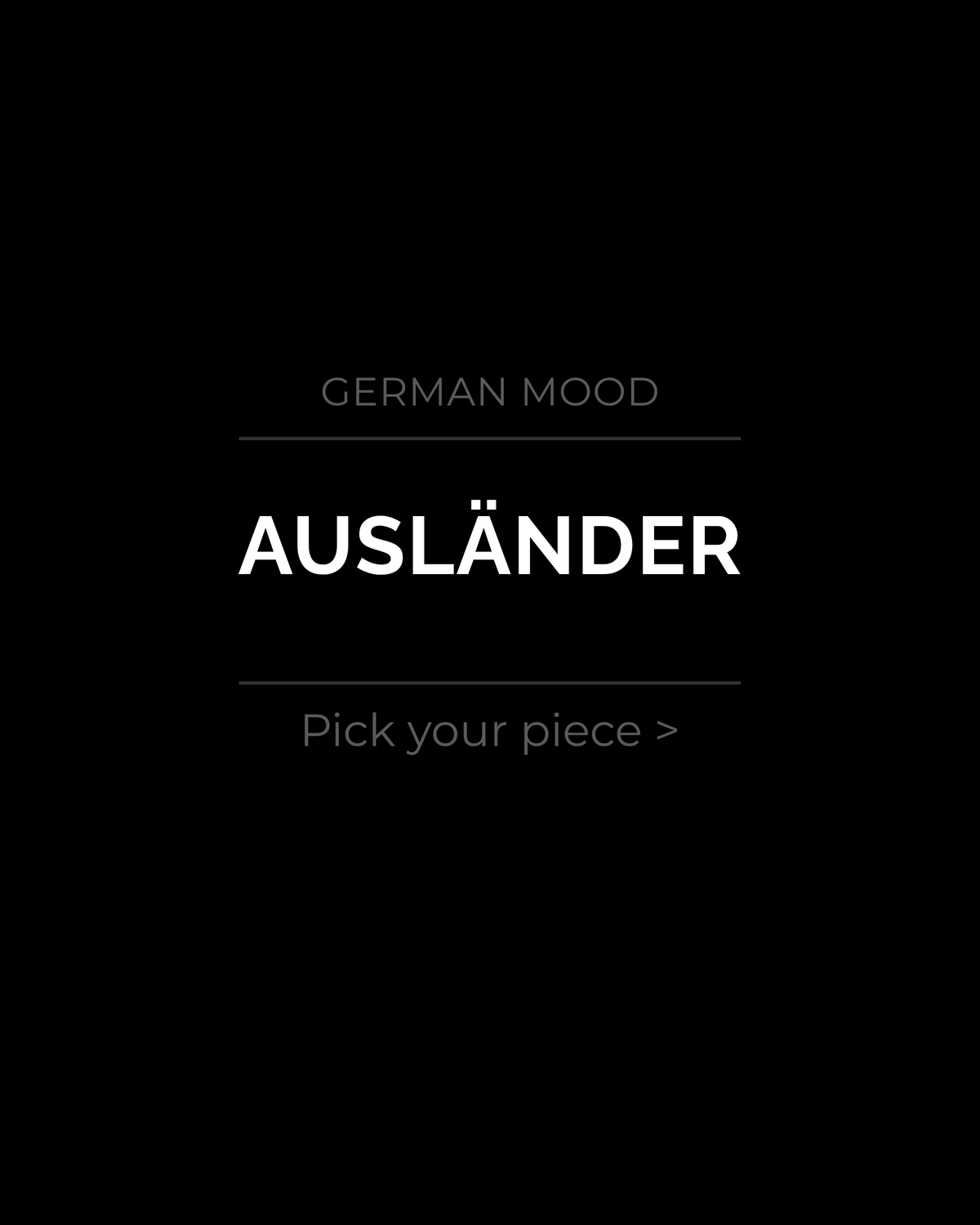 Ausländer — German mood tile