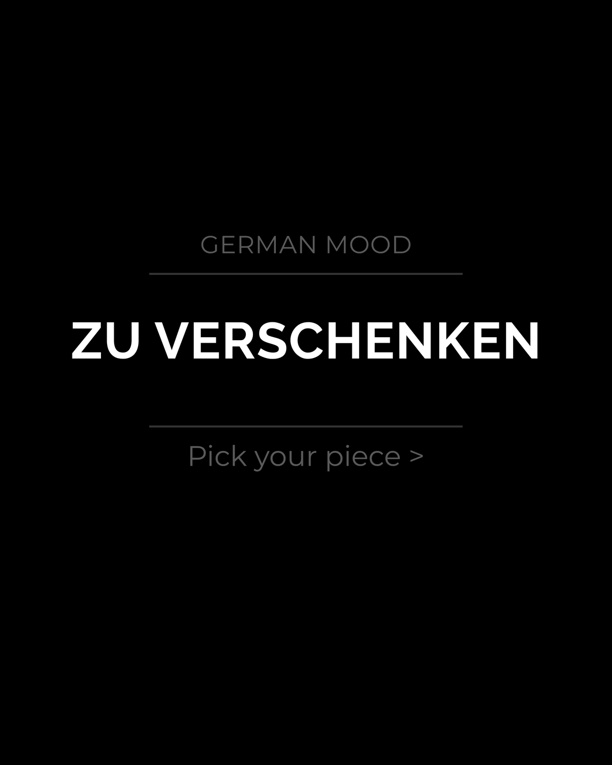 Zu verschenken — German mood tile